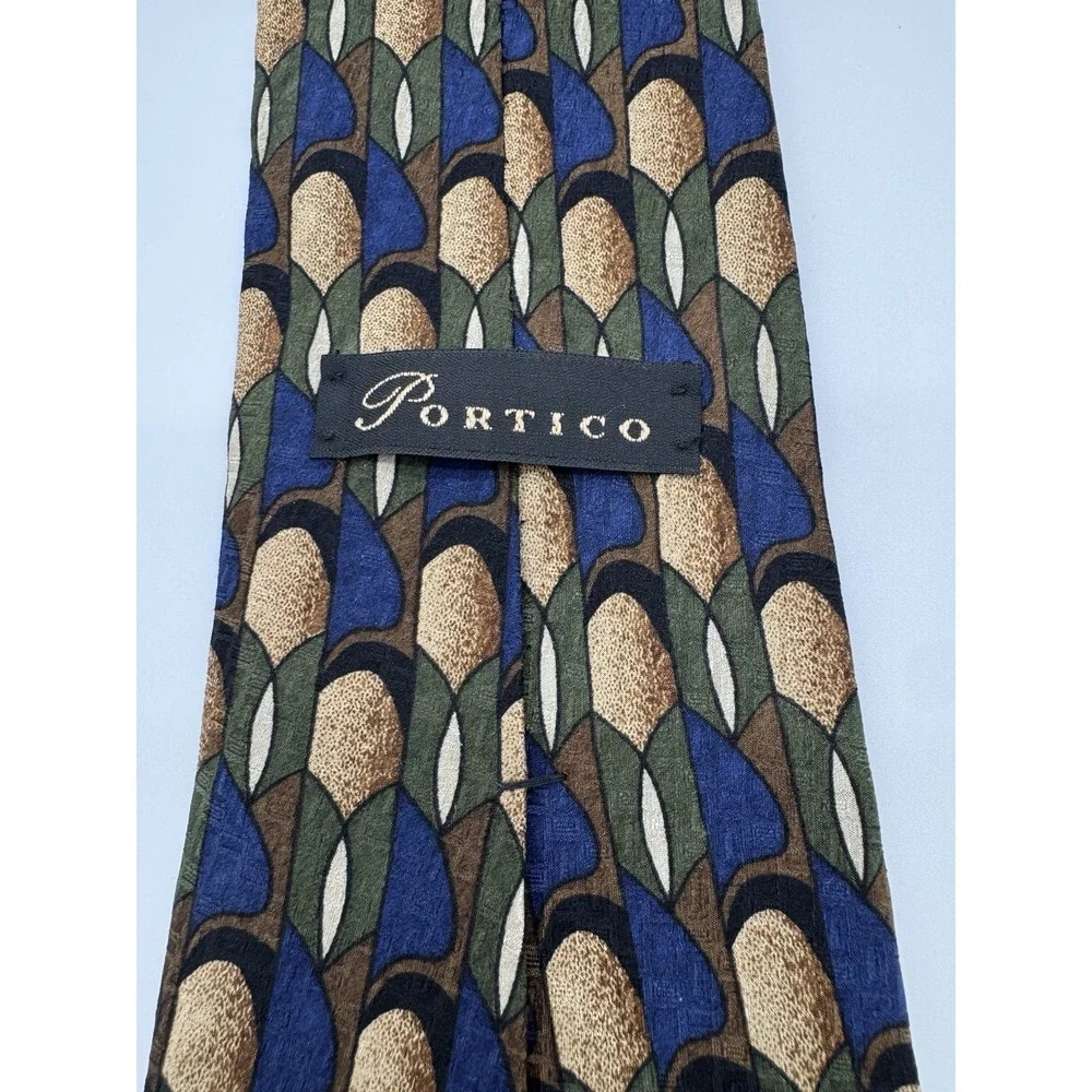 Portico silk tie